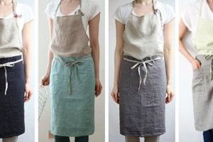 リネン エプロン