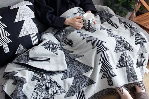 マリメッコのブランケット