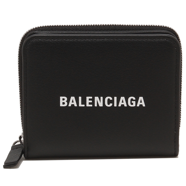 バレンシアガ,ラウンドファスナー,二つ折り財布
