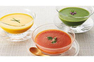 京・料亭わらびの里 料亭の和風冷製スープ