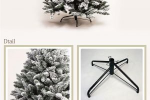 雪が降り積もったクリスマスツリー