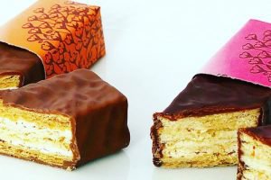 ベルンのミルフィーユのスイートチョコレートとヘーゼルナッツチョコレート