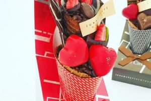 グラマシーニューヨークのジェリーチェリーショコラブーケ（ショコラストロベリー）