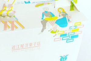 近江屋洋菓子店のケーキの箱