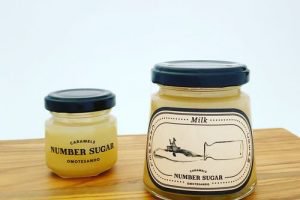 NUMBER SUGARのキャラメルクリームの中瓶と小瓶