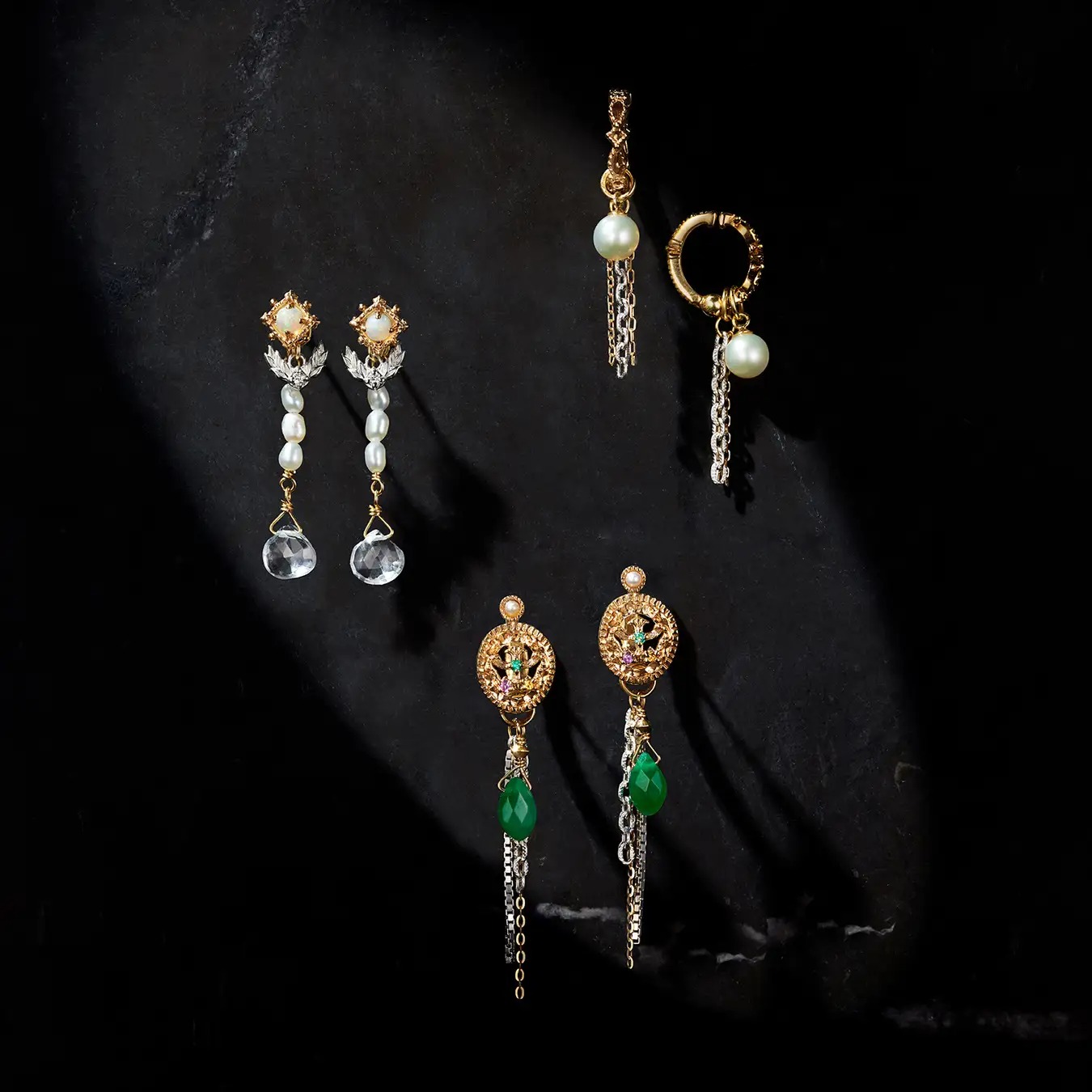 アガットのPierced earrings Set