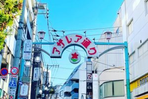 駒込駅 東口のアザレア通り