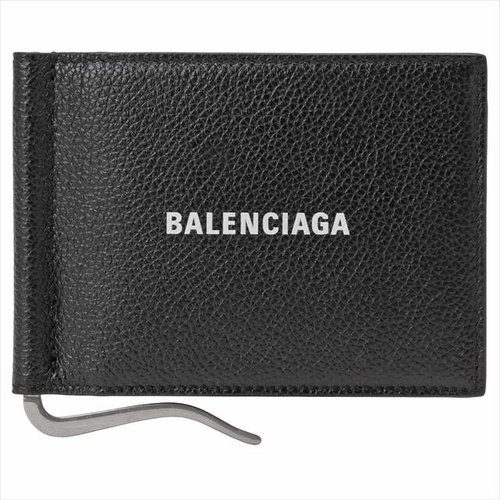 バレンシアガのマネークリップ付 二つ折り財布