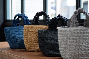 ゴゾのカゴバッグ,フリルハンドル