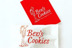 ベンズクッキーズのクッキーの包み紙