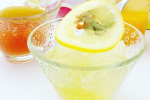 ラ・メゾン白金の2層のフルーツゼリー,レモン＆日向夏