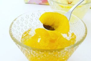 ラ・メゾン白金の2層のフルーツゼリー,オレンジ＆マンゴー