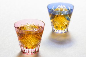 江戸切子のペア冷酒杯
