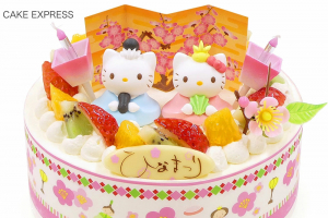 キティちゃんのひなまつりケーキ
