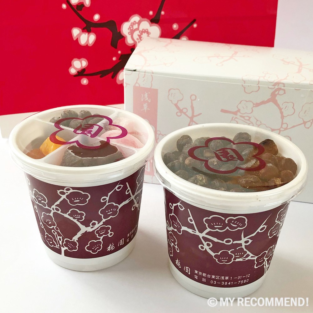 浅草梅園のお土産用あんみつ