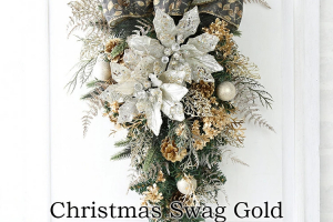 クリスマススワッグ・ゴールド