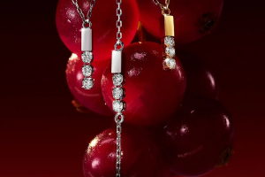 アーカーのシャンデリア ライン プチ ネックレス