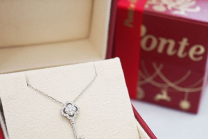 ポンテヴェキオのPt950ダイヤモンドネックレス