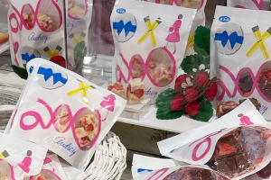 オードリーの袋入りのストロベリーショコラ