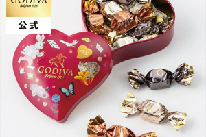ゴディバのバレンタイン,G キューブ アソートメント ハート缶