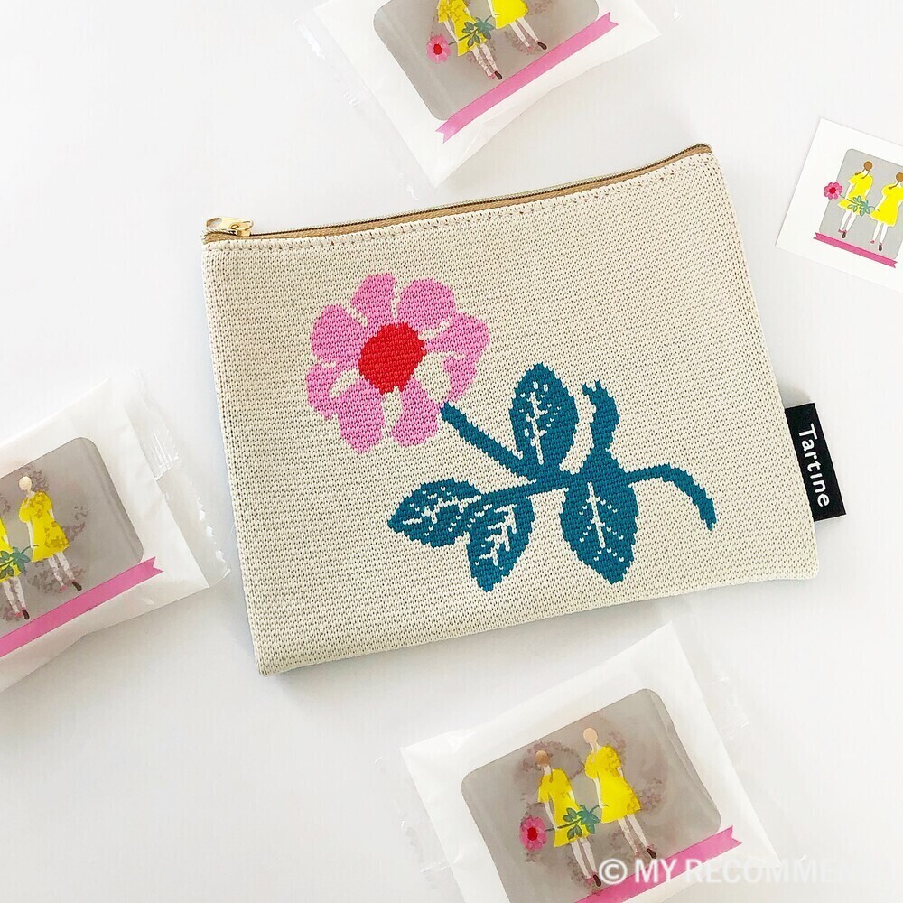 タルティンニットポーチ（ピンク）