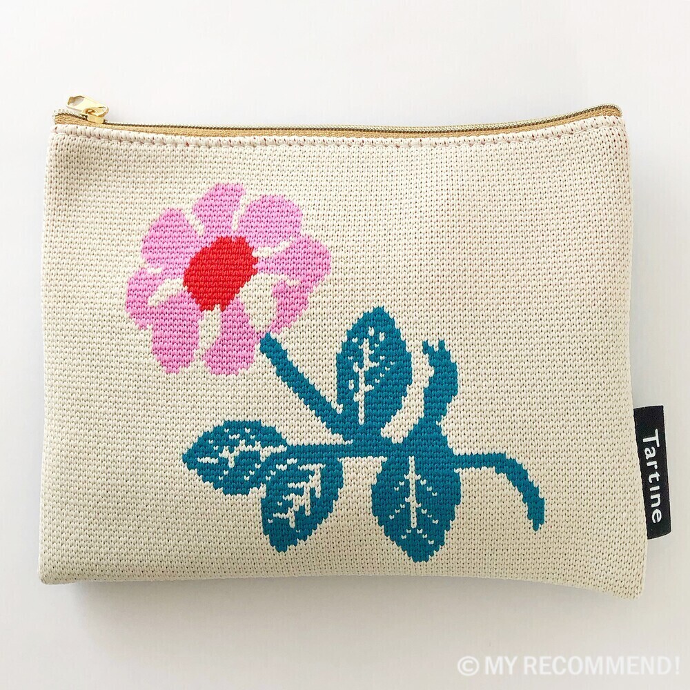 タルティンニットポーチ（ピンク）の表