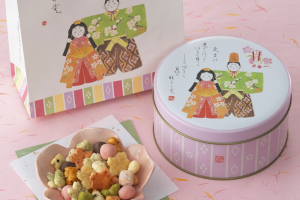 小倉山荘のひなあられ,春ひいな