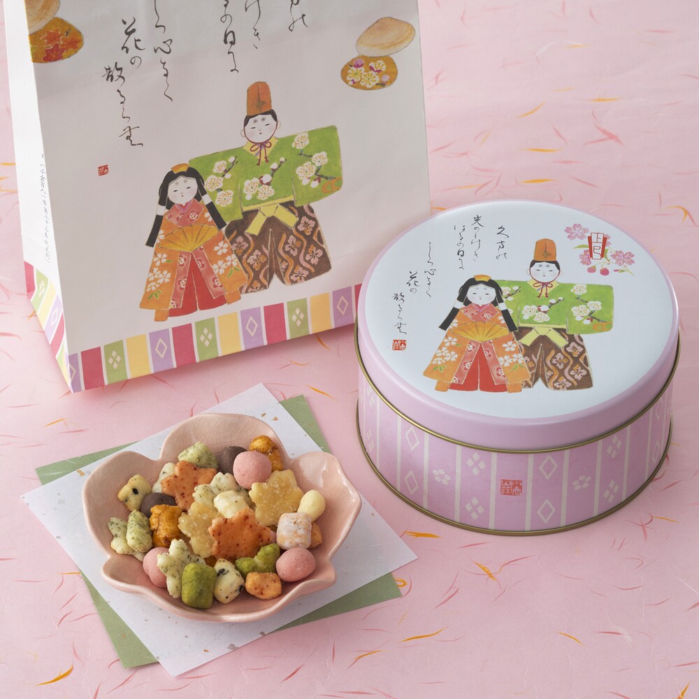 小倉山荘のひなあられ,春ひいな