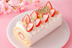 資生堂パーラーのひなまつりロールケーキ